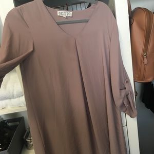 Muted Blush Silk Dress